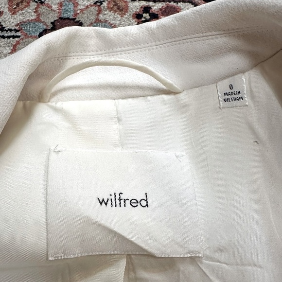 NWOT Aritzia Cherrelle Blazer light birch ( ivory) oversized look Wilfred - Picture 8 of 17